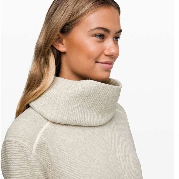 Lululemon On Repeat Dress Heathered Light Ivory SZ 4 - Picture 4 of 11